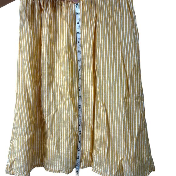 H&M Striped Dress V Neck Short Sleeve Elastic Waist Casual Summer‎ Womans 2 WP99 - Picture 5 of 9